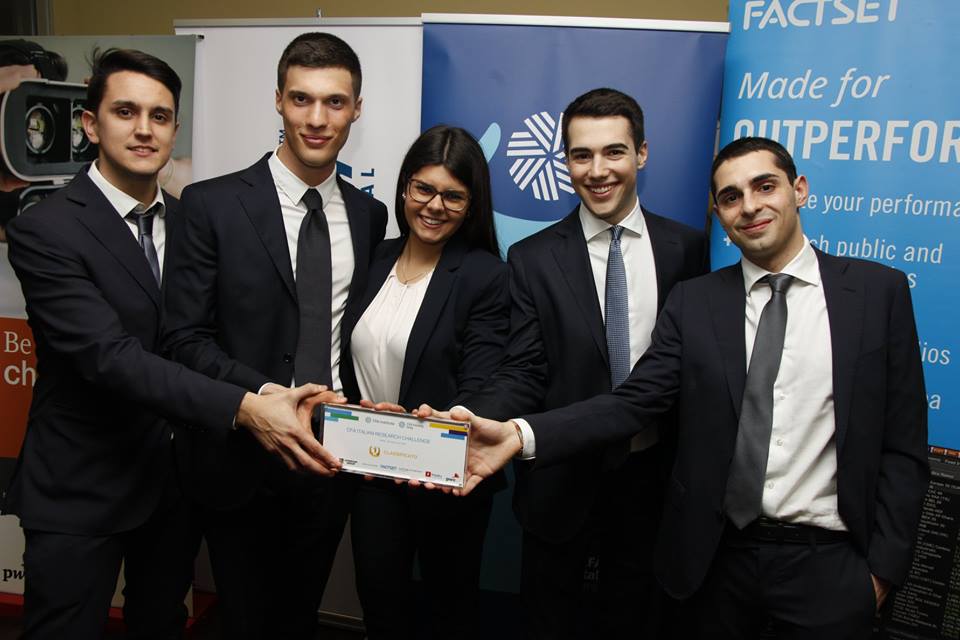 2019 CFA® Italian Research Challenge | Paolo Farfaletti Casali - Giacomo Ferrari - Andrea Monteduro - Giovanni Righi - Valentina Zanni